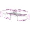 vidaXL Estructura de Cama con Mesitas 100 x 210 cm