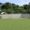 vidaXL Perrera de exterior con toldo acero galvanizado plata 10x6x2,5m