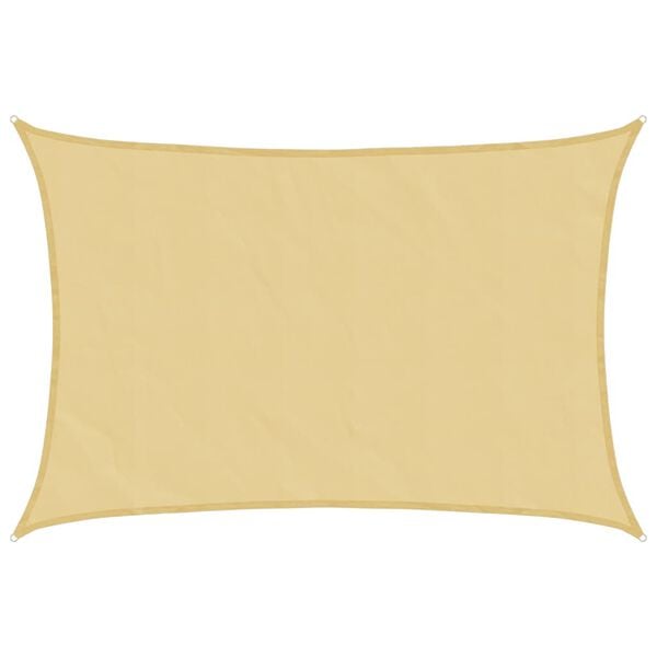 vidaXL Toldo de vela poli&eacute;ster oxford 100% arena 5x4 m