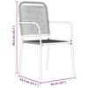 vidaXL Conjunto de Comedor de Jard&iacute;n 7 pcs Negro