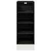 vidaXL Gabinete Base de Cocina Roble negro 30 x 44,5 x 81,5 cm