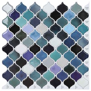 vidaXL Baldosa Lanturn 50 pcs Verde Azul 27 x 27 cm Poliuretano y PET