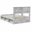 vidaXL Estructura de cama Concreto 120 x 190 cm Madera de pino macizo