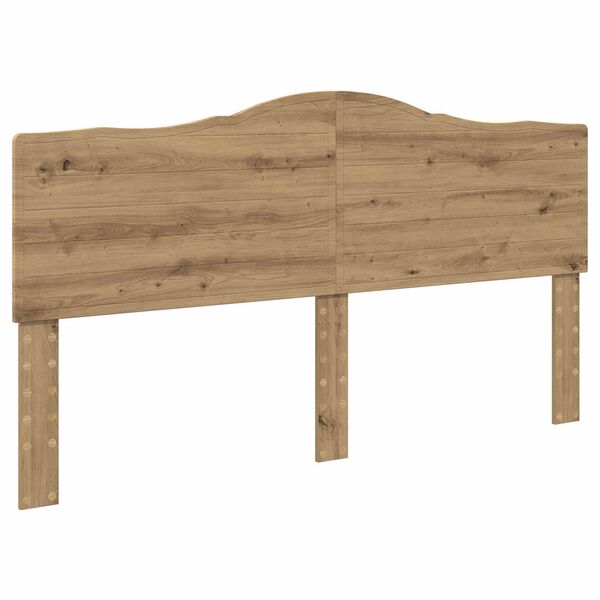 vidaXL Cabecero Roble artesanal 200 cm Madera contrachapada