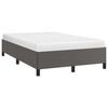 vidaXL Estructura de cama sin colch&oacute;n cuero sint&eacute;tico gris 120x190 cm