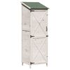 vidaXL Cobertizo de Jard&iacute;n Blanco 59,5 x 56 x 176,5 cm