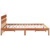 vidaXL Estructura de cama Marr&oacute;n 160 x 200 cm Madera maciza de Pino