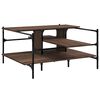 vidaXL Mesa de centro madera ingenier&iacute;a roble marr&oacute;n 100x100x48,5 cm