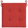 vidaXL Cojines de silla de jard&iacute;n 4 uds tela Oxford rojo 50x50x4 cm