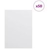 vidaXL Paneles Decorativos 50 pcs Blanco 15 x 21 x 0.3 cm