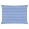 vidaXL Toldo Vela 5 x 7 m HDPE Rectangular Azul y Blanco