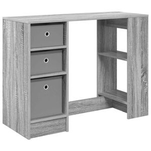 vidaXL Escritorio Gris Sonoma 100 x 40 x 75 cm Madera de ingenier&iacute;a