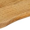 vidaXL Tablero de mesa borde natural madera maciza mango 160x40x2,5 cm