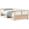 vidaXL Sof&aacute; cama sin colch&oacute;n madera maciza de pino 80x200 cm
