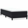 vidaXL Cama box spring sin colch&oacute;n cuero sint&eacute;tico negro 90x210 cm