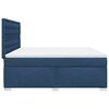 vidaXL Cama box spring con colch&oacute;n tela azul 180x200 cm