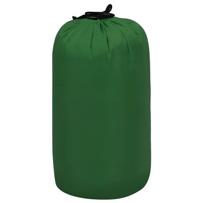 vidaXL Sacos de dormir de sobre ligero 2 piezas verde 1100 g 10 ° C