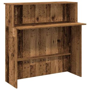 vidaXL Mostrador de recepci&oacute;n madera vieja 100x50x103,5 cm