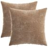 vidaXL Funda de almohada 2 uds. HEERLEN Marr&oacute;n 40 x 40 cm