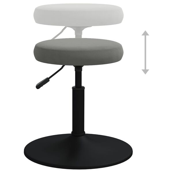 vidaXL Silla de comedor de terciopelo gris oscuro