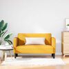 vidaXL Sof&aacute; Loveseat amarillo claro 109 cm tejido de pana