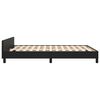 vidaXL Estructura de cama sin colch&oacute;n cuero sint&eacute;tico negro 140x190 cm
