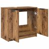 vidaXL Gabinete de Ba&ntilde;o con puerta Madera Vieja 64,5 x 33,5 x 59 cm