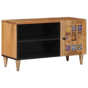 vidaXL Mueble de TV Natural 80 x 31,5 x 46 cm Madera de mango maciza