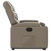 vidaXL Sill&oacute;n reclinable elevable cuero artificial color capuchino