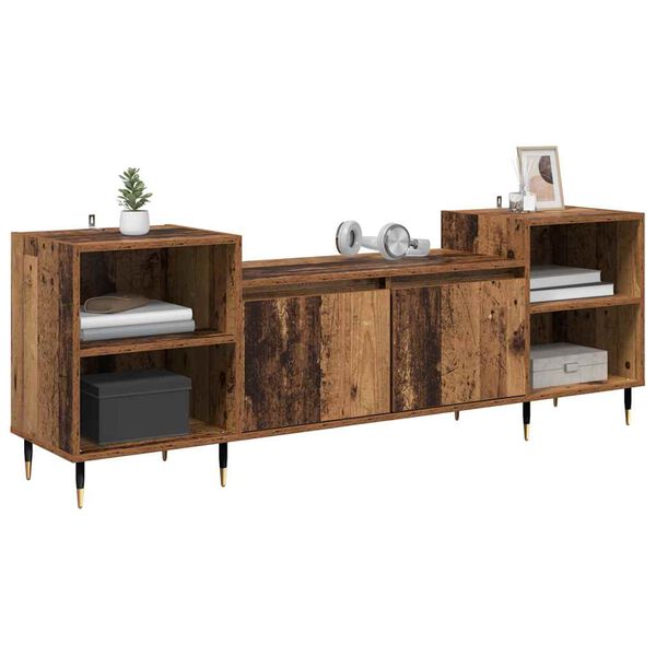 vidaXL Gabinete de TV Madera Vieja 160 x 35 x 55 cm