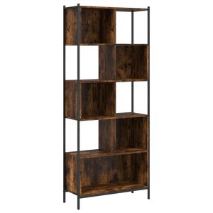 vidaXL Estanter&iacute;a madera de ingenier&iacute;a roble ahumado 72x28x172 cm