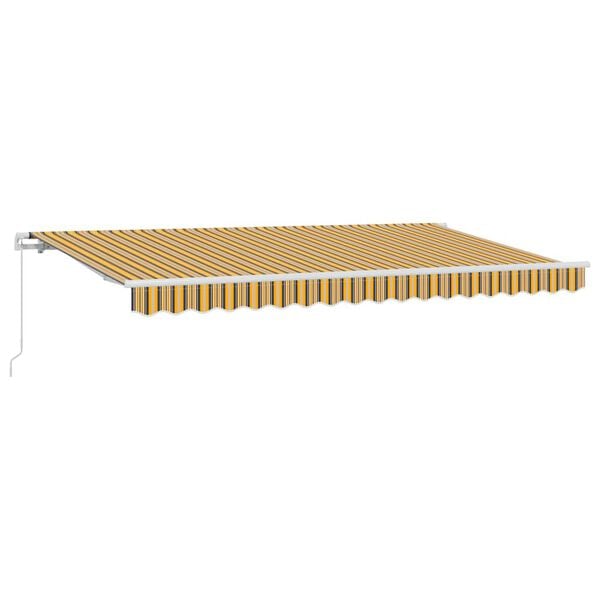 vidaXL Toldo Retr&aacute;ctil Amarillo 400 x 200 cm tela