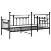 vidaXL Estructura de cama de d&iacute;a Negro 100 x 190 cm Acero
