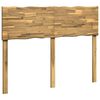 vidaXL Cabecero de borde natural ROSTOCK Blanco 160 cm