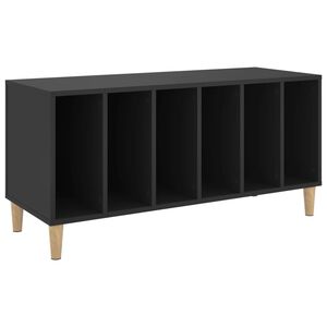vidaXL Mueble para discos madera contrachapada negro 100x38x48 cm
