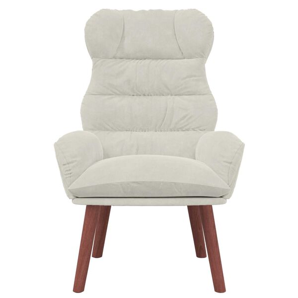 vidaXL sillón Crema 69 x 74 x 93 cm Terciopelo