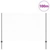 vidaXL Valla con Poste Gris 1,5 x 100 m Acero