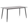 vidaXL Mesa de comedor de MDF gris 140x70x75 cm