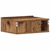 vidaXL Mesitas de noche flotantes 2 uds madera vieja 40x32x15 cm
