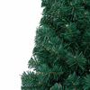 vidaXL Medio &aacute;rbol de Navidad con luces y bolas verde 240 cm