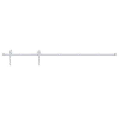 vidaXL Kit herrajes para puertas correderas de acero blanco 183 cm