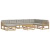 vidaXL Conjunto de sof&aacute;s de exterior 9 uds. 8 plaza