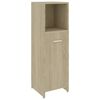 vidaXL Armario de ba&ntilde;o madera contrachapada color roble 30x30x95 cm