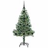 vidaXL &Aacute;rbol de Navidad Artificial Nevado con Luz LED Verde y 120 cm