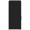vidaXL Aparador de madera de ingeniería 2 uds negro 60x31x70 cm
