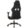 vidaXL Silla gaming con reposapi&eacute;s cuero sint&eacute;tico negro naranja