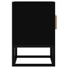 vidaXL Mueble de TV hierro y madera contrachapada negro 105x30x45 cm