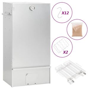 vidaXL Horno ahumador de BBQ con generador humo frío acero galvanizado