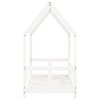 vidaXL Estructura de cama para niños madera de pino blanco 70x140 cm