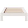vidaXL Estructura cama sin colch&oacute;n madera maciza pino blanca 100x200cm